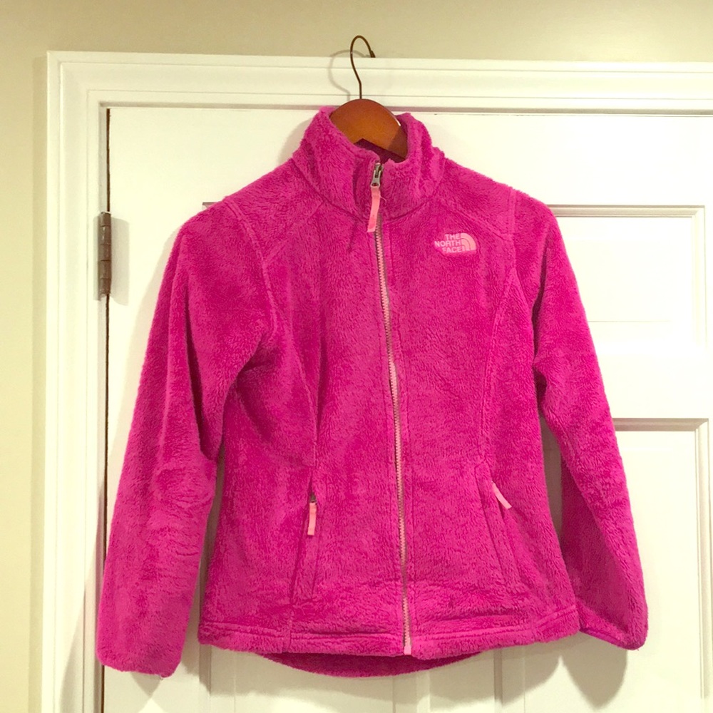 Girls Pink North Face Fleece